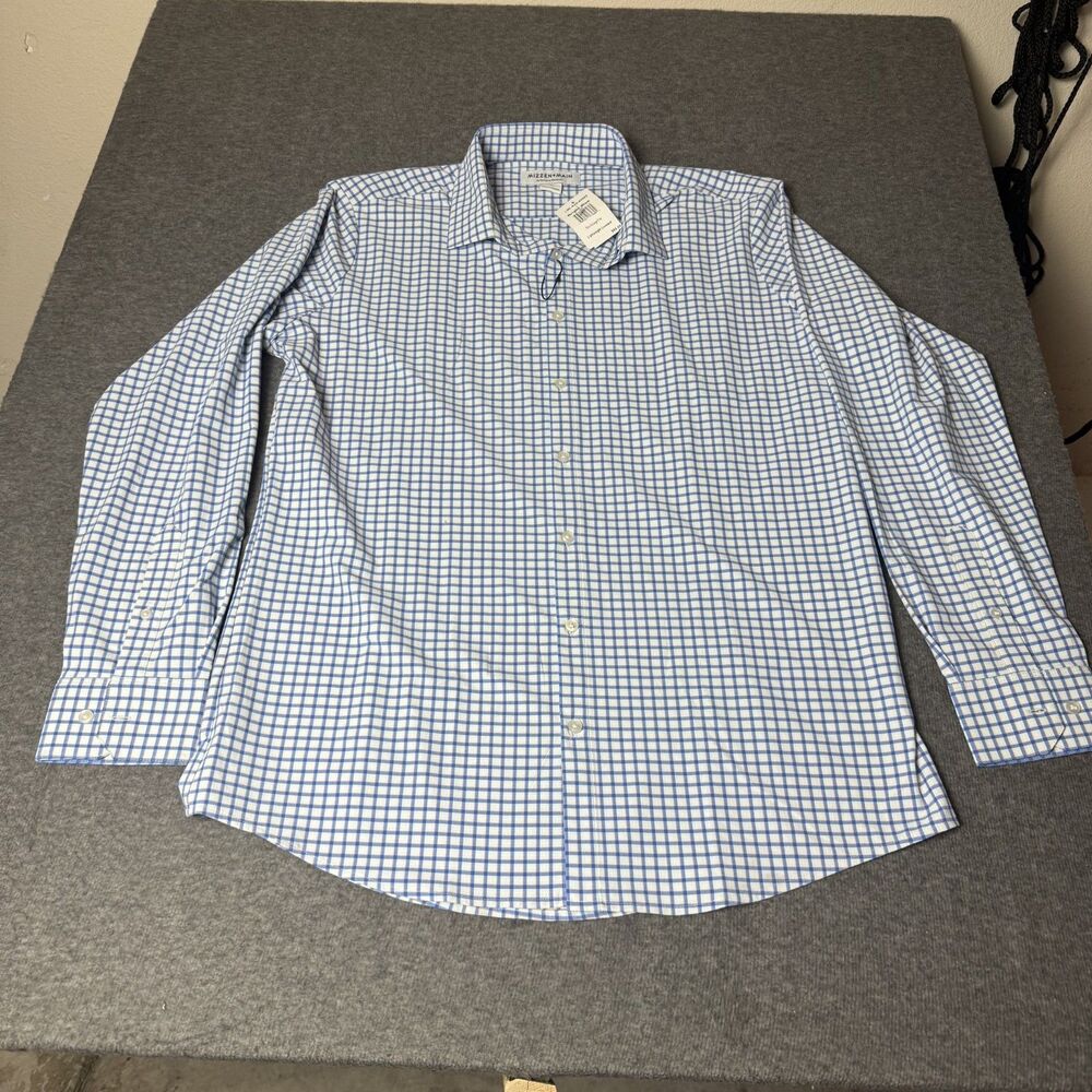 Mizzen+Main Men's Leeward Performance Dress Shirt Trim Fit Long Sleeve Size XL